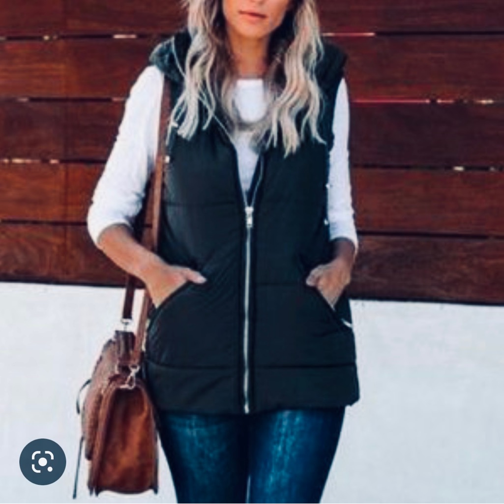 Snow Day Navy Puffer Vest